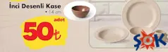 KERAMİKA İNCİ DESENLİ KASE 14 CM